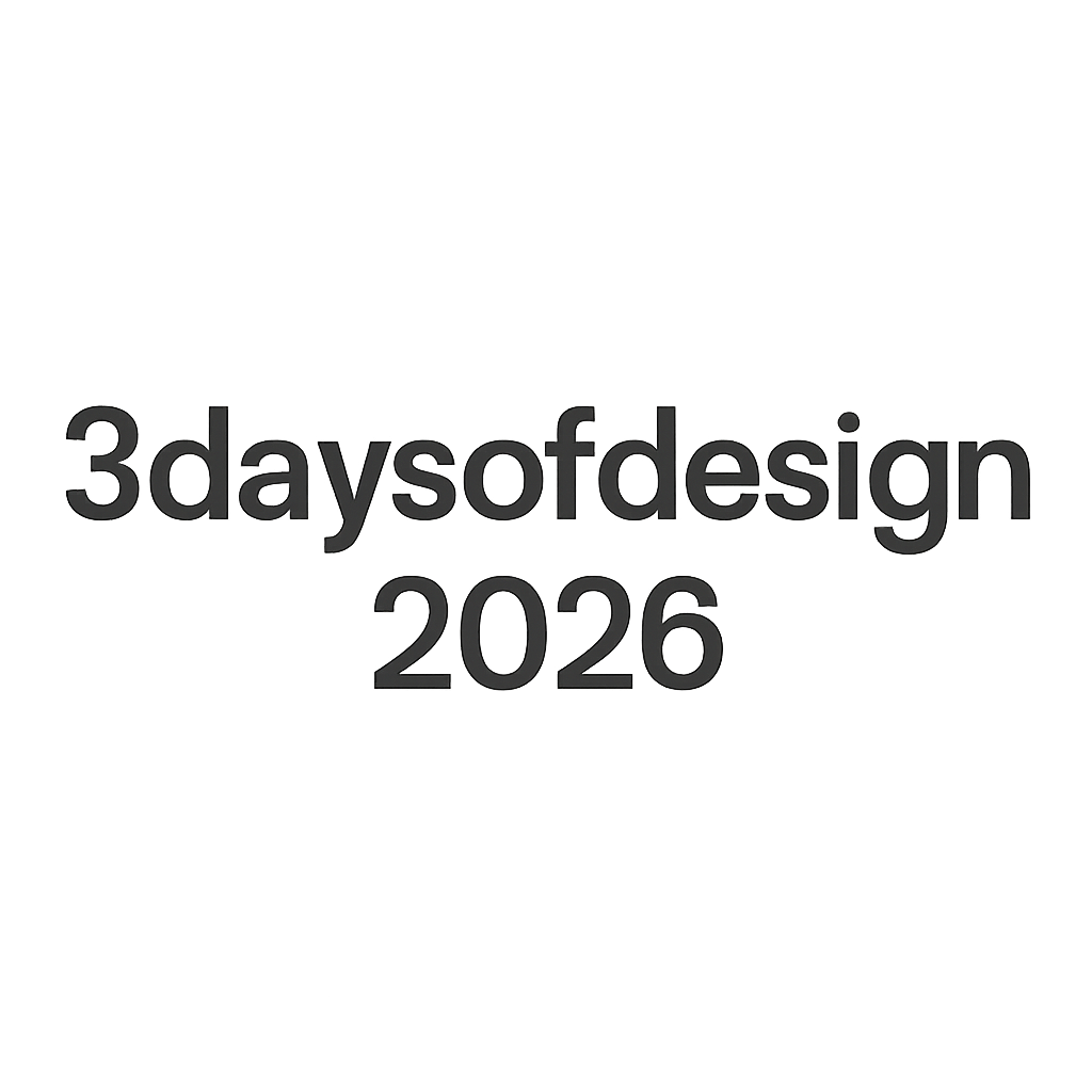 3daysofdesign 2026 logo